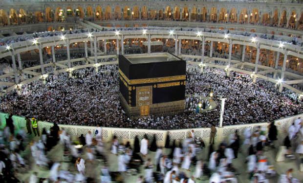 The holy shrine of Muslilms at Mecca. The holy shrine of Muslilms at Mecca.